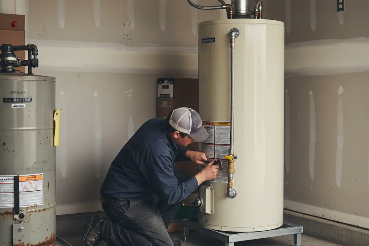 Water heater and shutoff valve replacement in Delaware