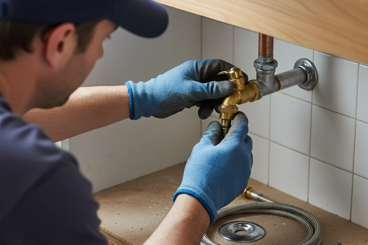 Shutoff valve and fitting work during Repiping in Delaware